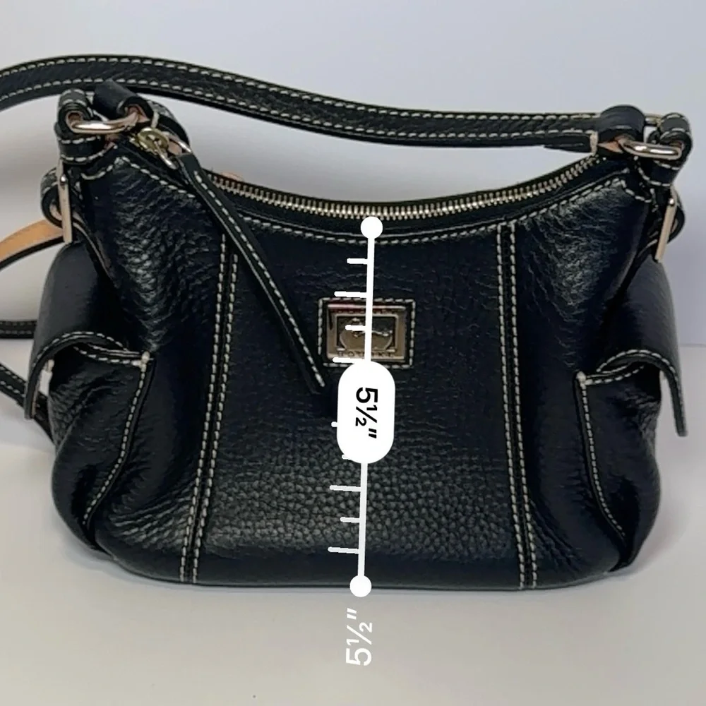 Dooney & Bourke small black pebbled leather hobo shoulder NWOT